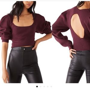 NWT | FREE PEOPLE | Open Back Sweater